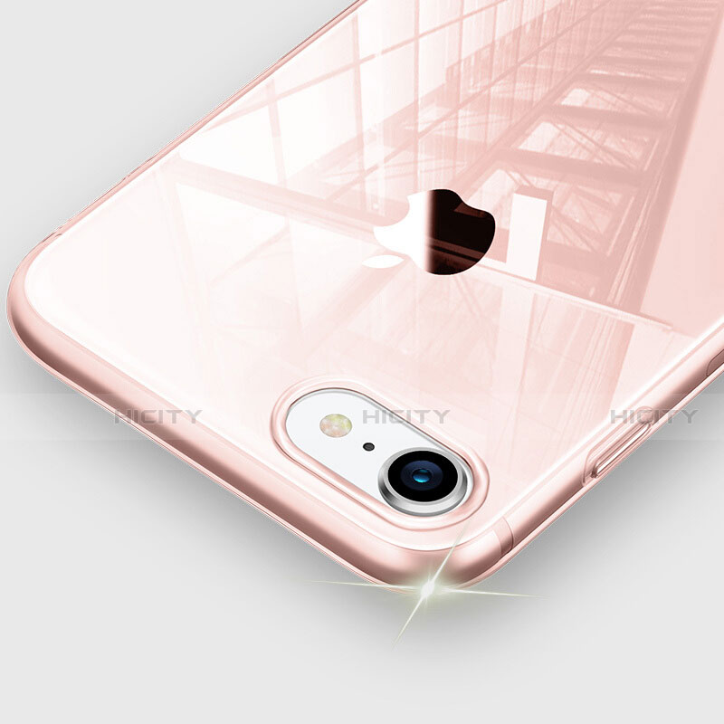Housse Ultra Fine TPU Souple Transparente H09 pour Apple iPhone SE (2020) Rose Plus