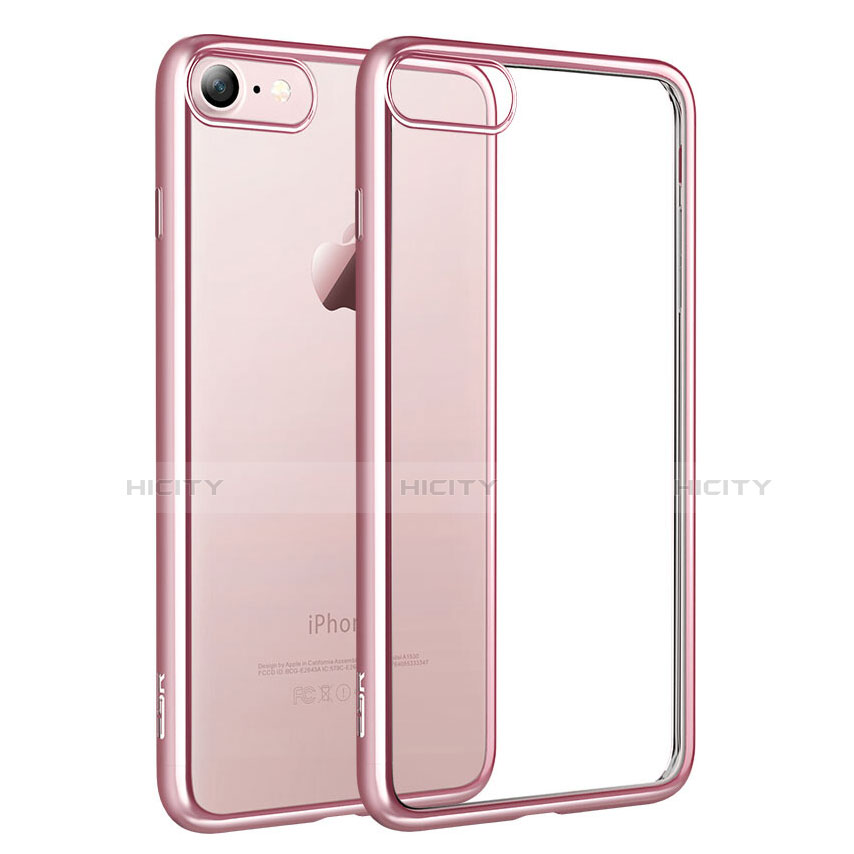 Housse Ultra Fine TPU Souple Transparente H11 pour Apple iPhone SE3 (2022) Or Rose Plus