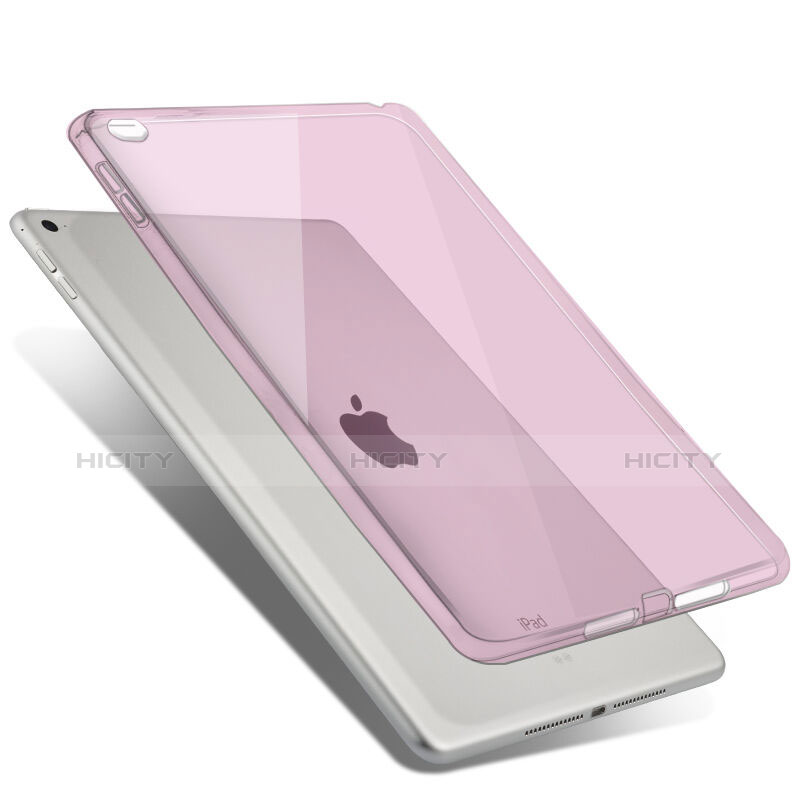 Housse Ultra Fine TPU Souple Transparente pour Apple iPad Air 2 Rose Plus