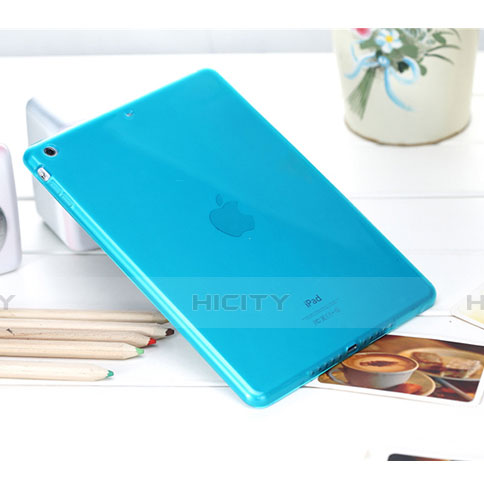 Housse Ultra Fine TPU Souple Transparente pour Apple iPad Air Bleu Plus