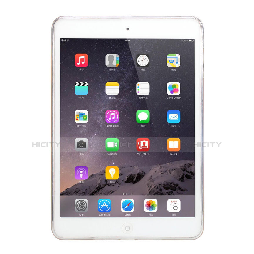 Housse Ultra Fine TPU Souple Transparente pour Apple iPad Mini 2 Blanc Plus