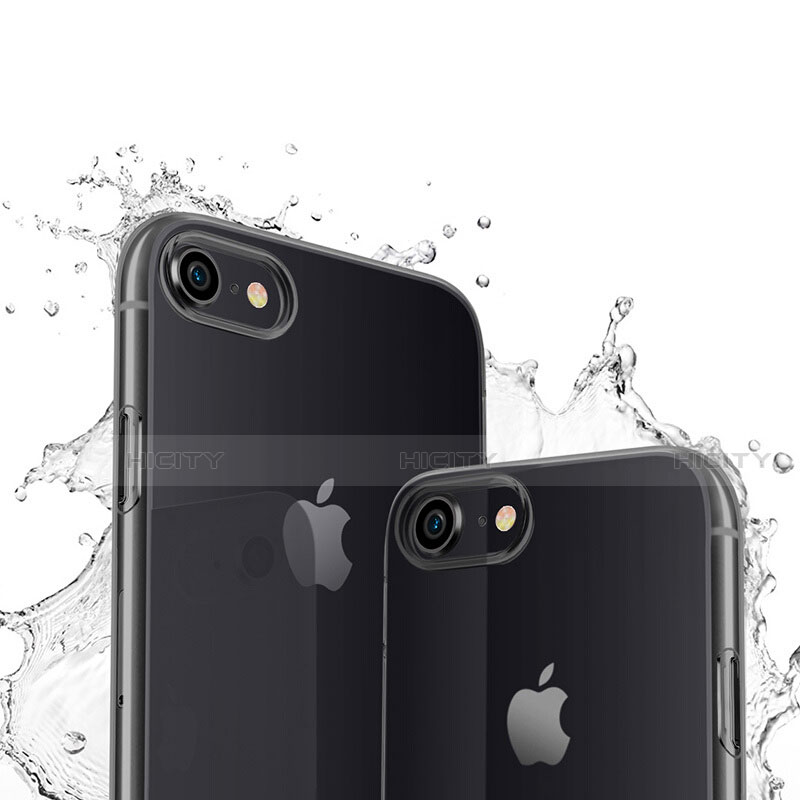 Housse Ultra Fine TPU Souple Transparente pour Apple iPhone SE3 (2022) Noir Plus