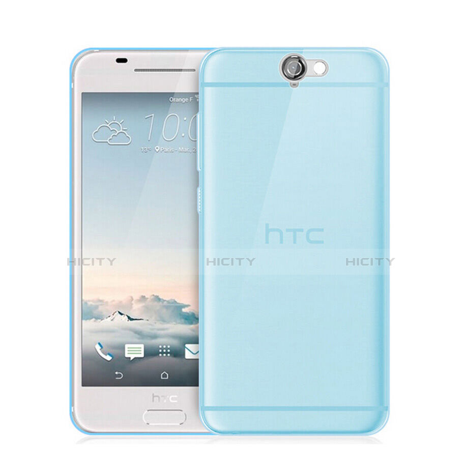 Housse Ultra Fine TPU Souple Transparente pour HTC One A9 Bleu Plus