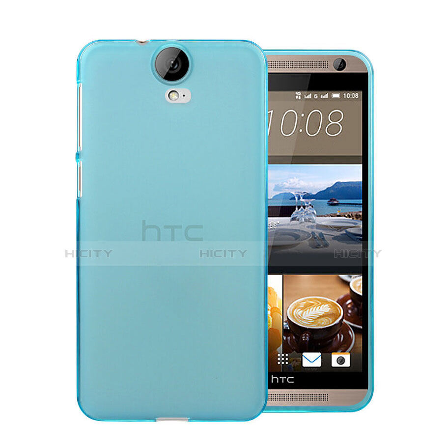 Housse Ultra Fine TPU Souple Transparente pour HTC One E9 Plus Bleu Plus