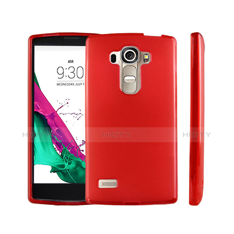 Housse Ultra Fine TPU Souple Transparente pour LG G4 Beat Rouge Plus