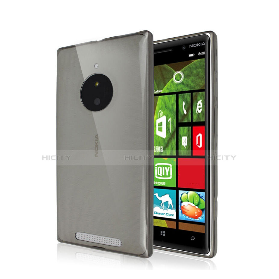 Housse Ultra Fine TPU Souple Transparente pour Nokia Lumia 830 Gris Plus