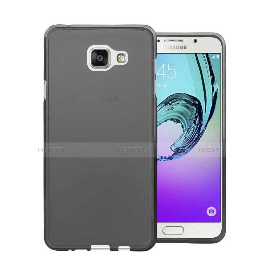 Housse Ultra Fine TPU Souple Transparente pour Samsung Galaxy A7 (2016) A7100 Noir Plus
