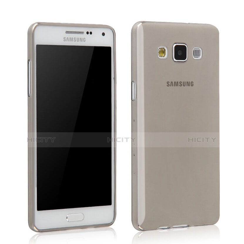 Housse Ultra Fine TPU Souple Transparente pour Samsung Galaxy Grand 3 G7200 Gris Plus