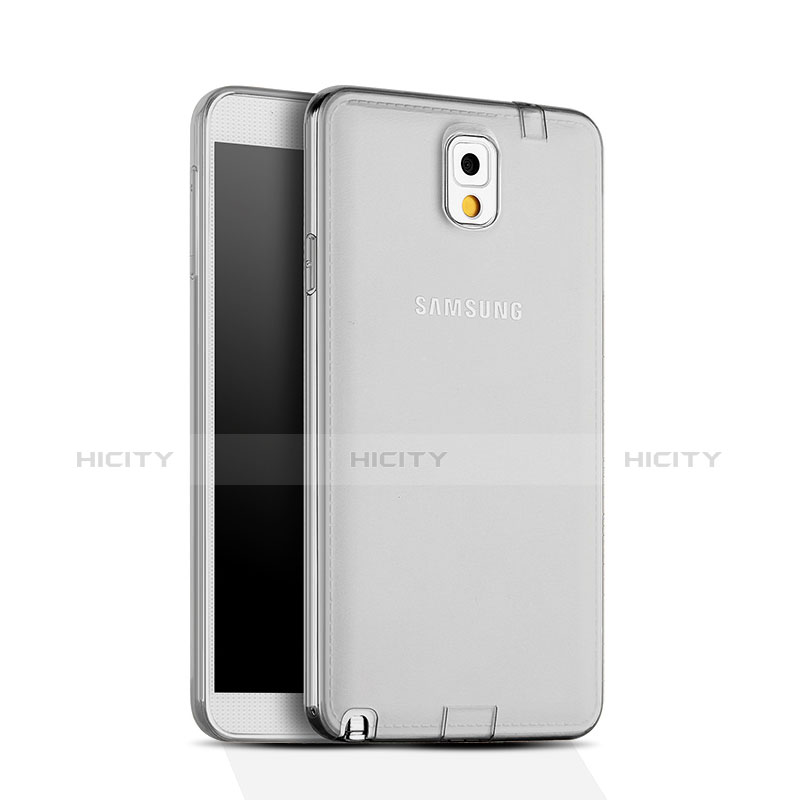 Housse Ultra Fine TPU Souple Transparente pour Samsung Galaxy Note 3 N9000 Gris Plus