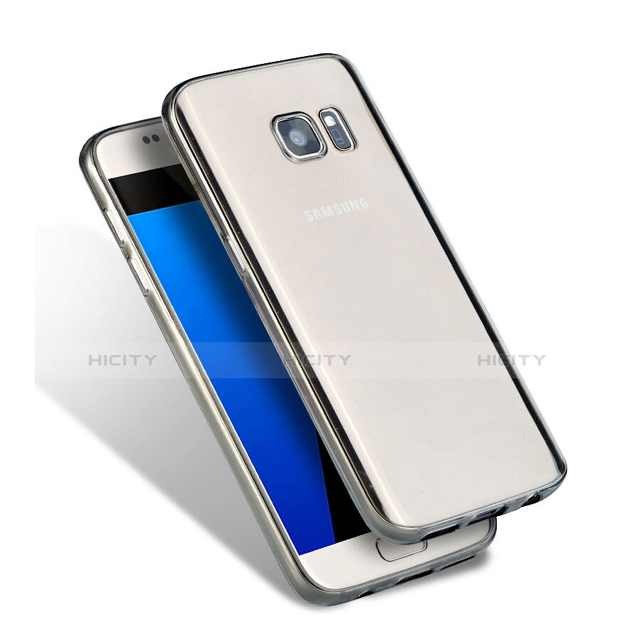 Housse Ultra Fine TPU Souple Transparente pour Samsung Galaxy S7 G930F G930FD Gris Plus