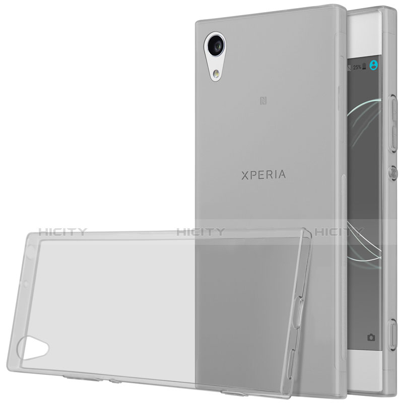 Housse Ultra Fine TPU Souple Transparente pour Sony Xperia XA1 Ultra Gris Plus