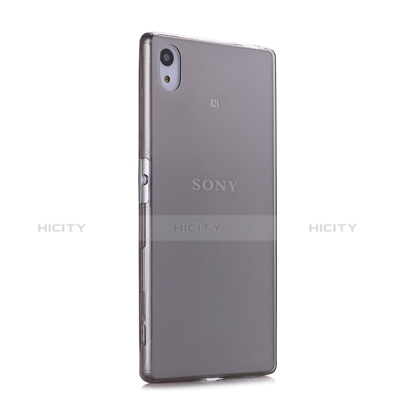 Housse Ultra Fine TPU Souple Transparente pour Sony Xperia Z5 Gris Plus