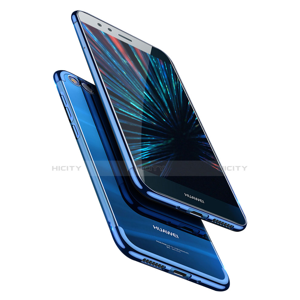 Housse Ultra Fine TPU Souple Transparente R01 pour Huawei P9 Lite (2017) Bleu Plus