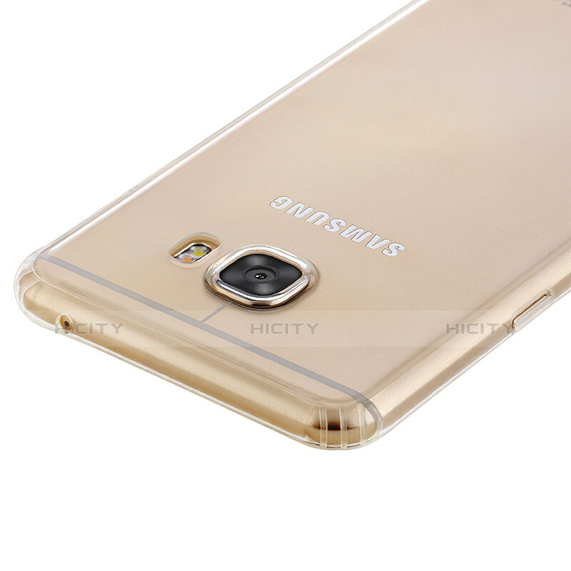 Housse Ultra Fine TPU Souple Transparente T02 pour Samsung Galaxy C7 SM-C7000 Clair Plus