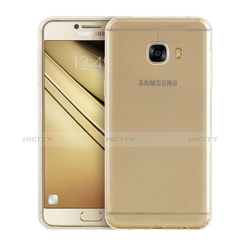 Housse Ultra Fine TPU Souple Transparente T02 pour Samsung Galaxy C7 SM-C7000 Clair Plus