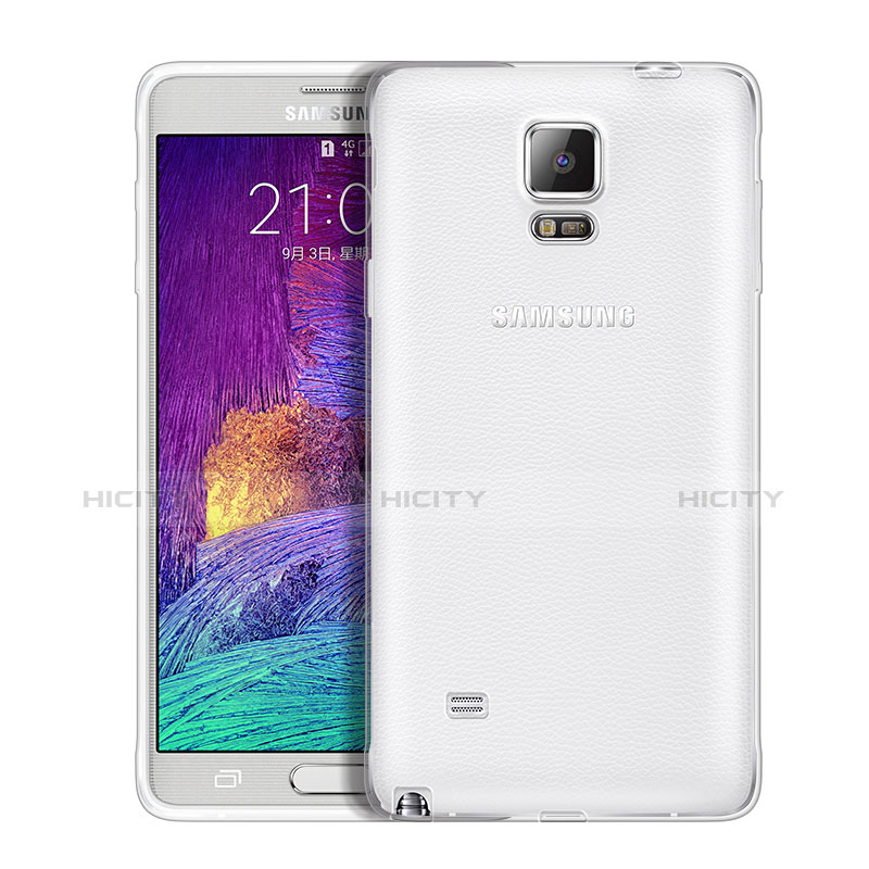 Housse Ultra Fine TPU Souple Transparente T02 pour Samsung Galaxy Note 4 SM-N910F Clair Plus