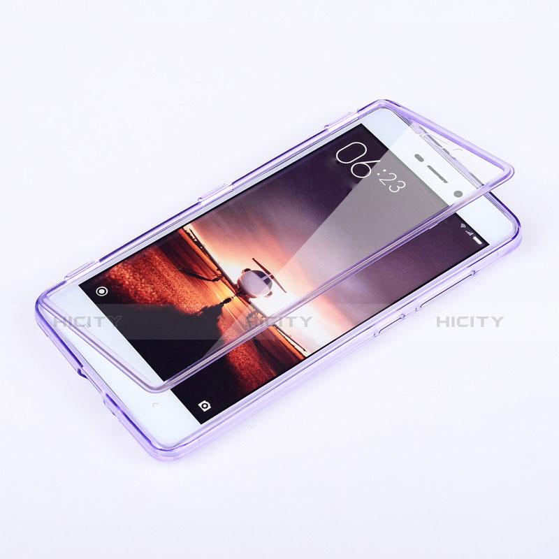 Housse Ultra Fine TPU Souple Transparente T02 pour Xiaomi Redmi 3 Violet Plus