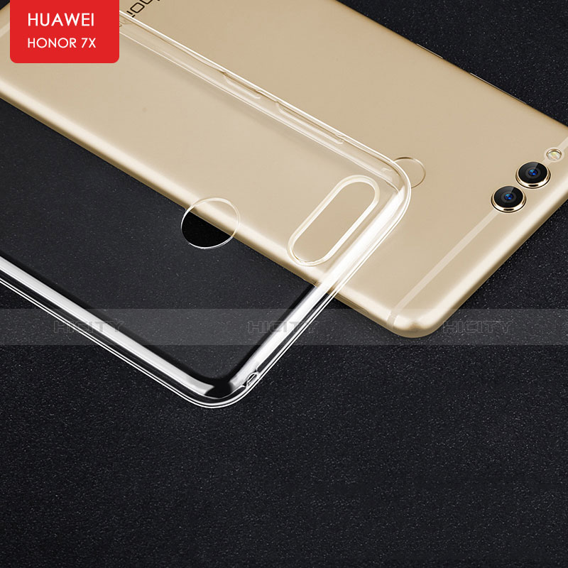 Housse Ultra Fine TPU Souple Transparente T03 pour Huawei Honor 7X Clair Plus