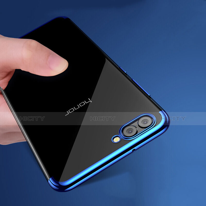 Housse Ultra Fine TPU Souple Transparente T03 pour Huawei Honor V10 Bleu Plus