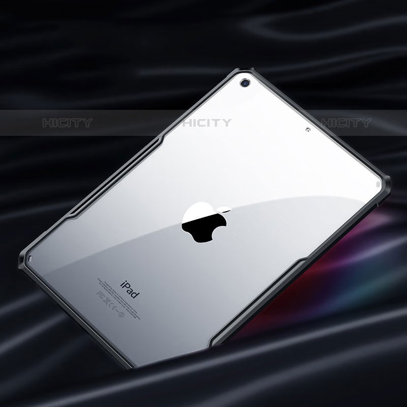Housse Ultra Fine TPU Souple Transparente T04 pour Apple iPad 10.2 (2020) Noir Plus