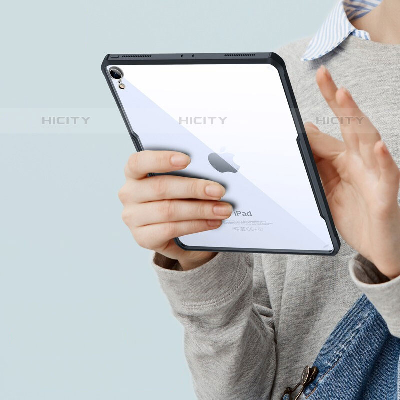 Housse Ultra Fine TPU Souple Transparente T04 pour Apple iPad Air 4 10.9 (2020) Noir Plus