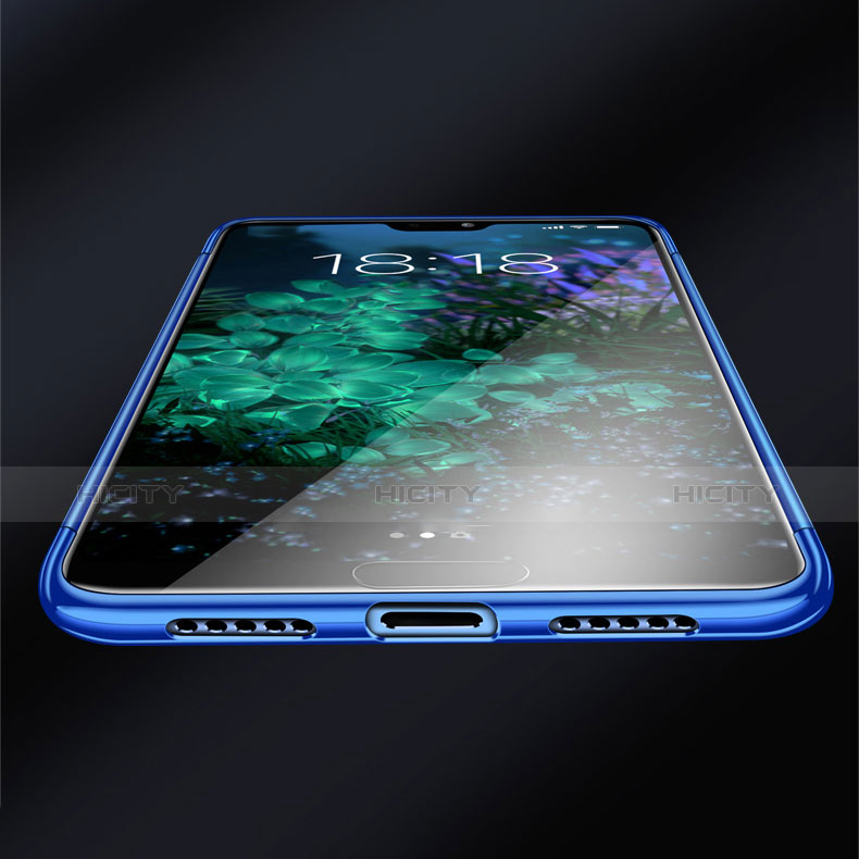 Housse Ultra Fine TPU Souple Transparente T04 pour Huawei P20 Bleu Plus