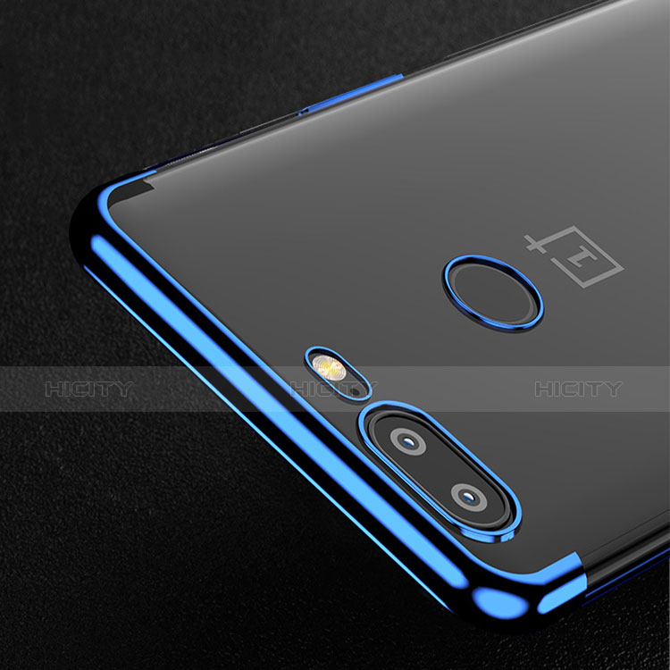 Housse Ultra Fine TPU Souple Transparente T04 pour OnePlus 5T A5010 Bleu Plus