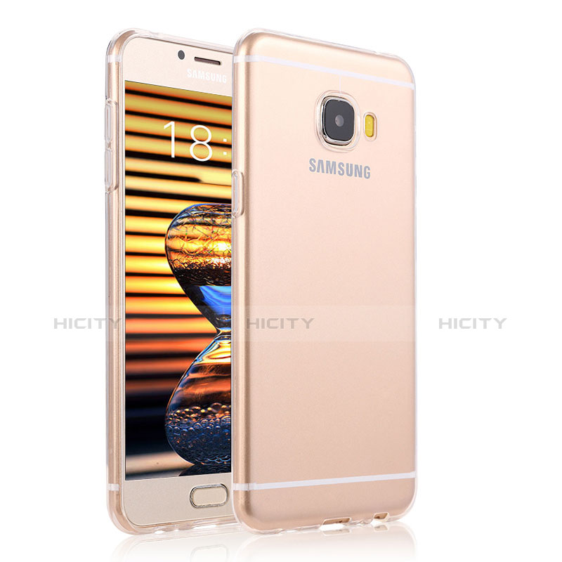 Housse Ultra Fine TPU Souple Transparente T04 pour Samsung Galaxy C7 Pro C7010 Clair Plus