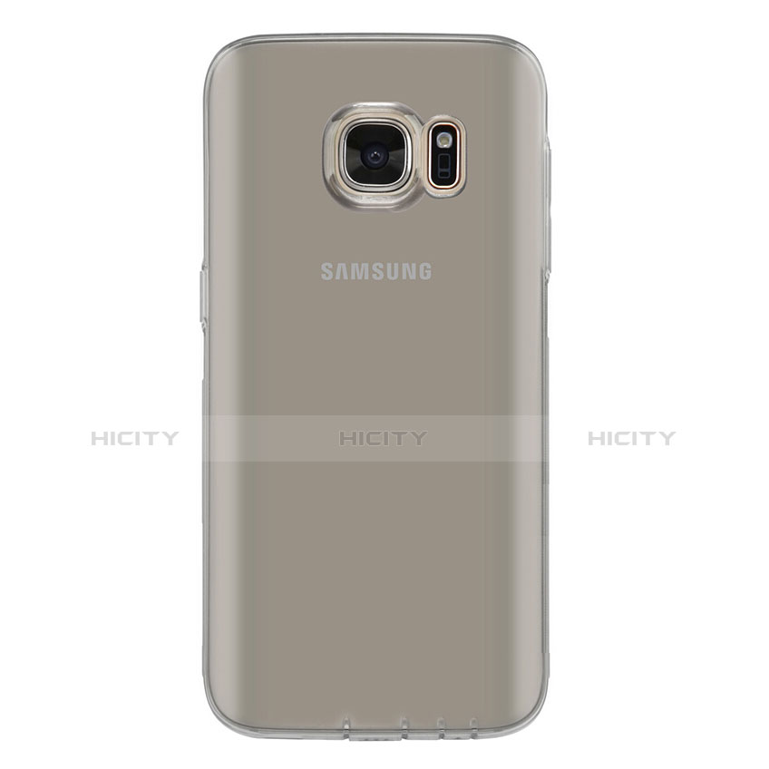 Housse Ultra Fine TPU Souple Transparente T04 pour Samsung Galaxy S7 G930F G930FD Gris Plus