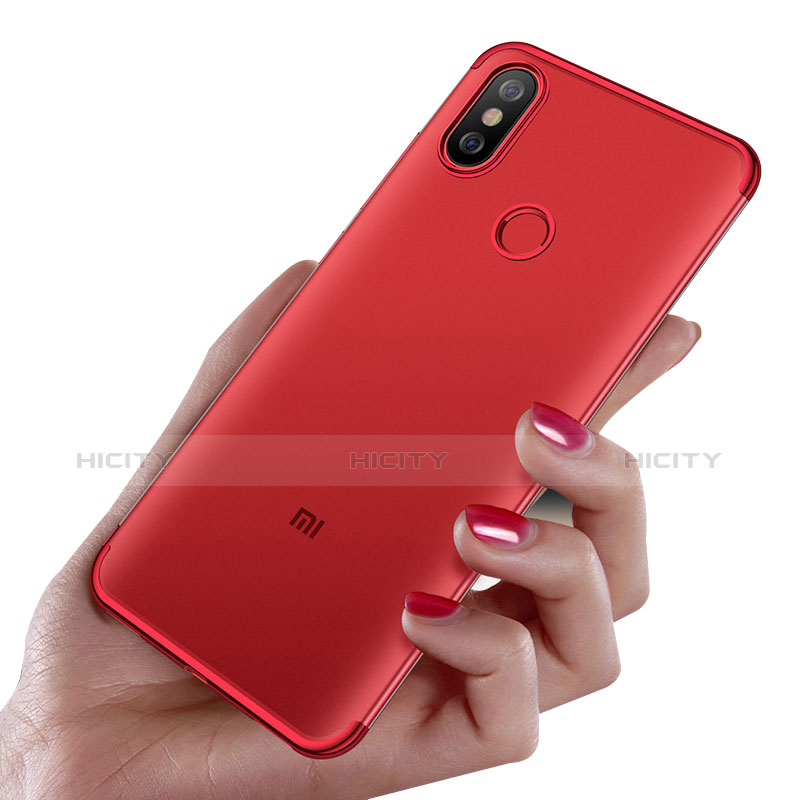 Housse Ultra Fine TPU Souple Transparente T04 pour Xiaomi Mi 6X Rouge Plus