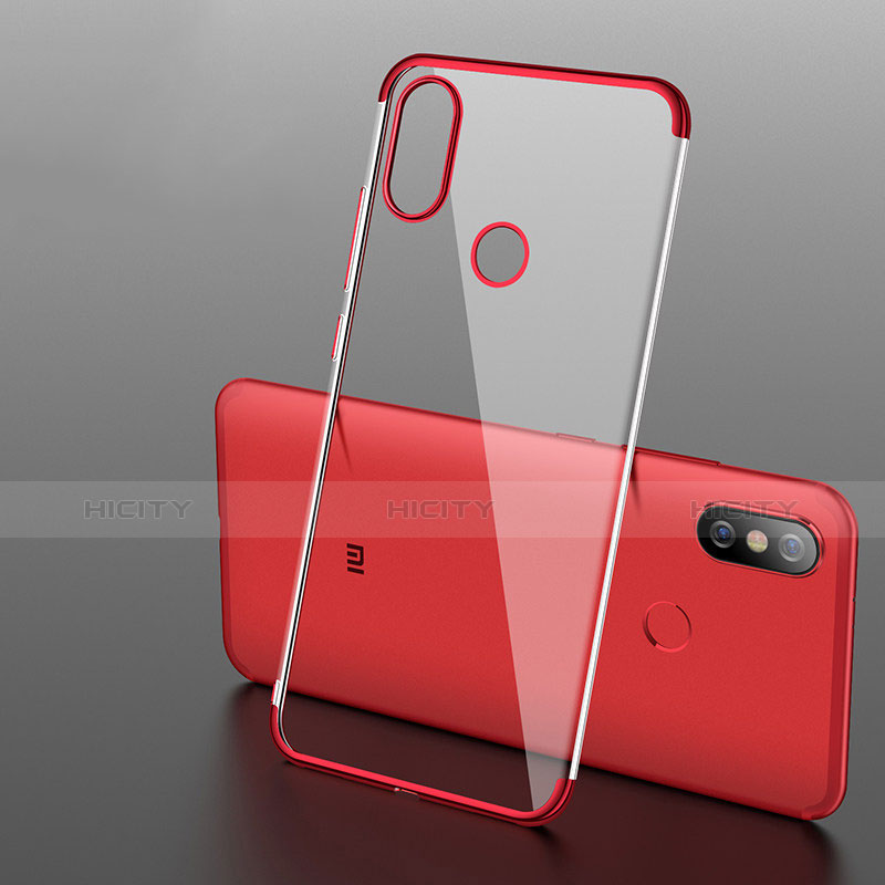 Housse Ultra Fine TPU Souple Transparente T04 pour Xiaomi Mi 6X Rouge Plus