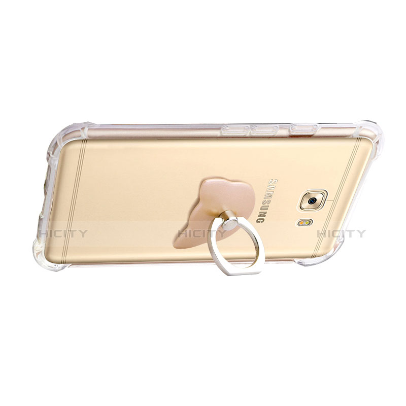 Housse Ultra Fine TPU Souple Transparente T05 pour Samsung Galaxy C5 Pro C5010 Gris Plus
