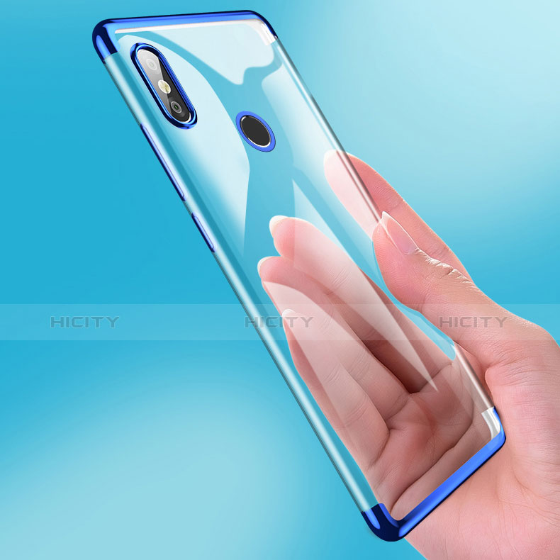 Housse Ultra Fine TPU Souple Transparente T05 pour Xiaomi Mi 8 Bleu Plus