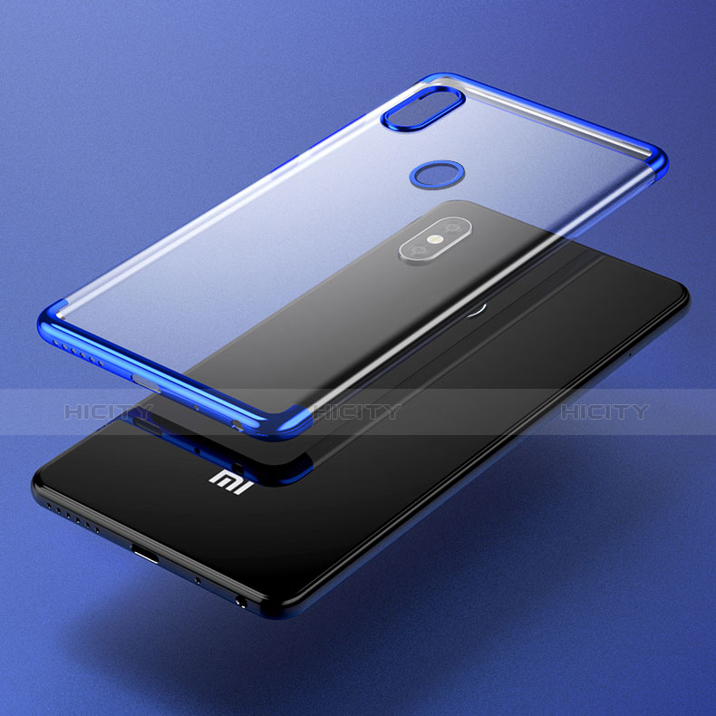 Housse Ultra Fine TPU Souple Transparente T05 pour Xiaomi Mi 8 Bleu Plus