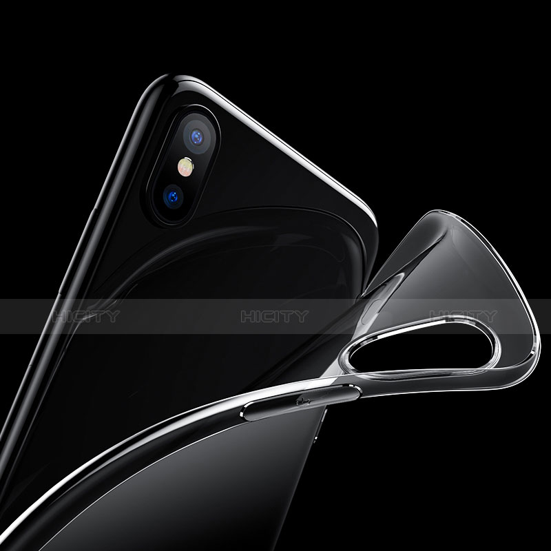 Housse Ultra Fine TPU Souple Transparente T07 pour Apple iPhone Xs Clair Plus