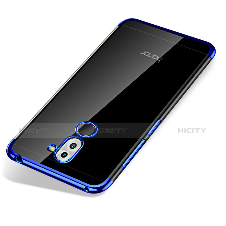 Housse Ultra Fine TPU Souple Transparente T07 pour Huawei Honor 6X Pro Bleu Plus
