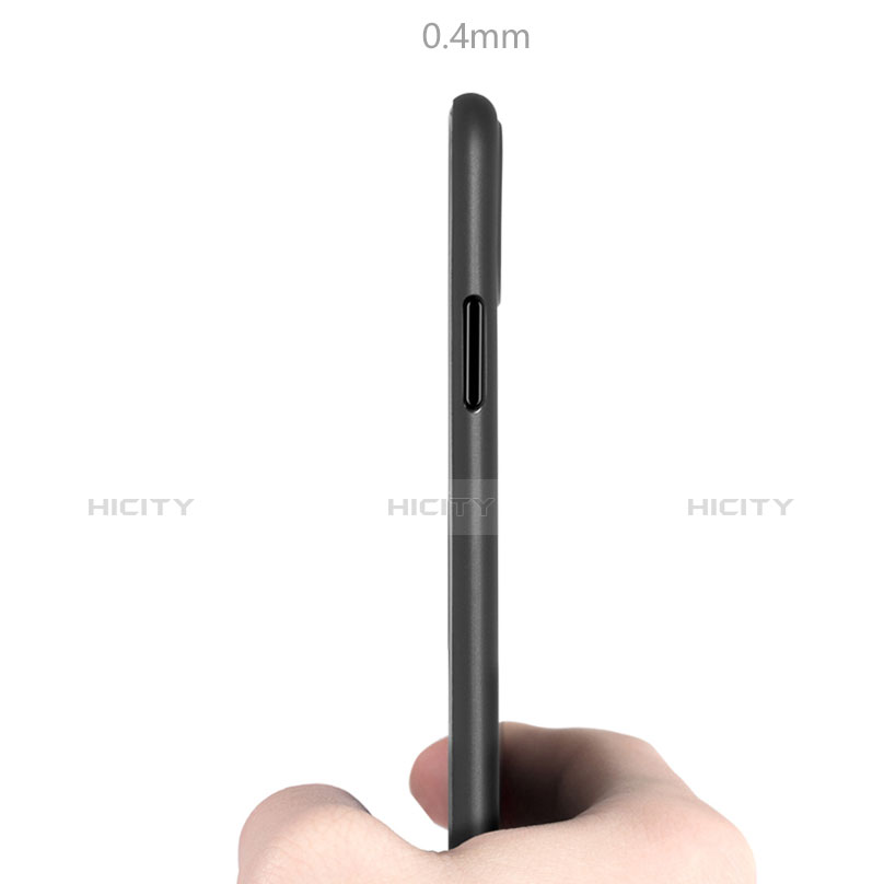 Housse Ultra Fine TPU Souple Transparente T08 pour Apple iPhone X Gris Plus