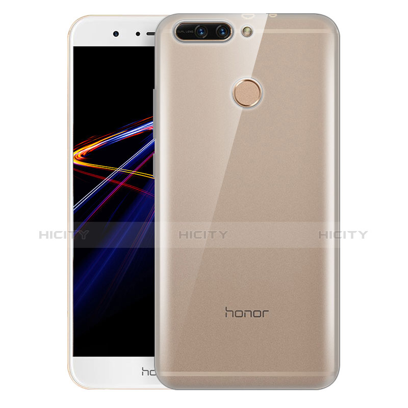 Housse Ultra Fine TPU Souple Transparente T08 pour Huawei Honor V9 Gris Plus