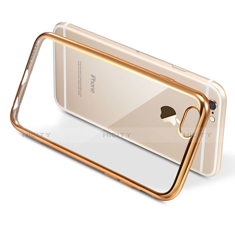 Housse Ultra Fine TPU Souple Transparente T16 pour Apple iPhone 6S Or Plus
