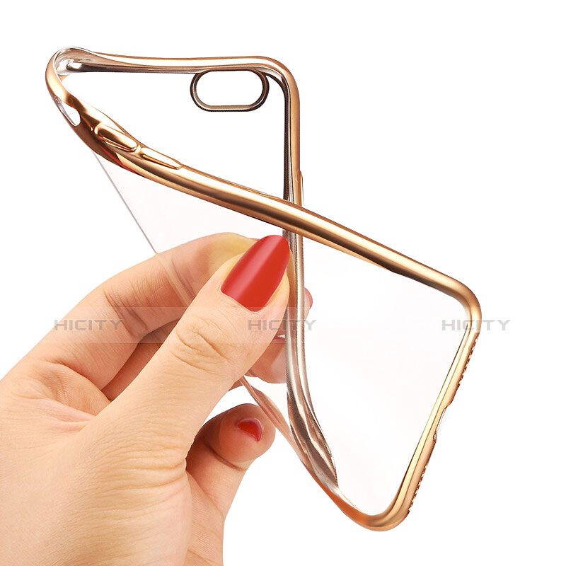 Housse Ultra Fine TPU Souple Transparente T16 pour Apple iPhone 6S Or Plus