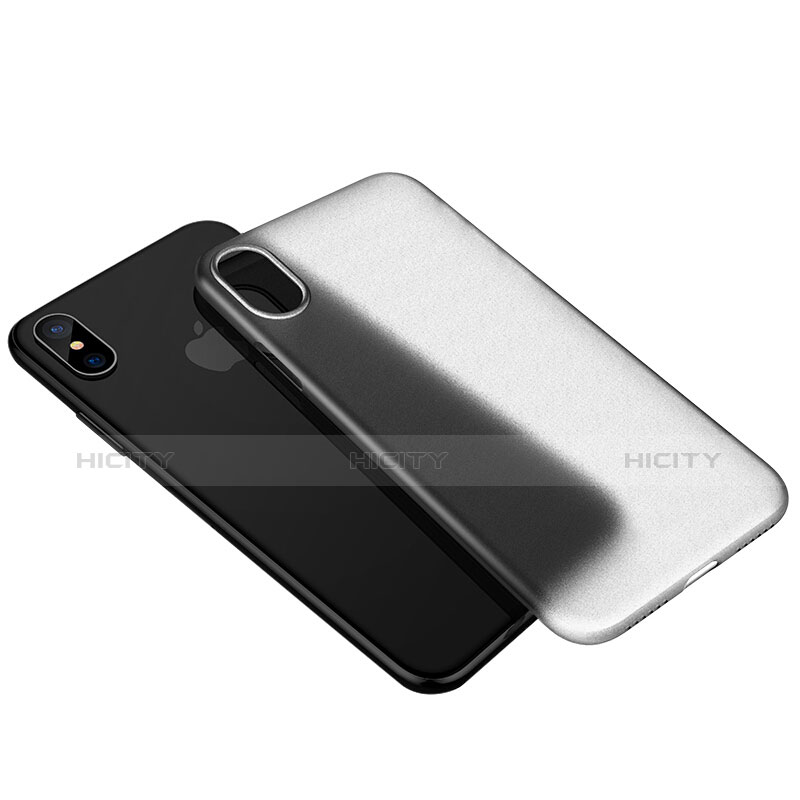 Housse Ultra Fine TPU Souple Transparente T18 pour Apple iPhone X Blanc Plus