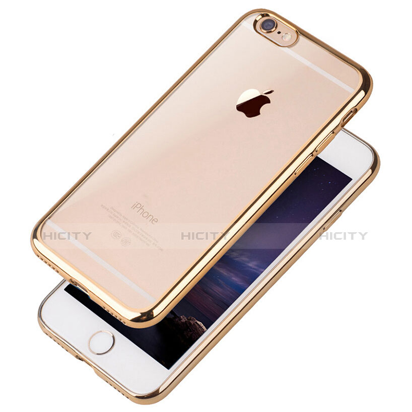 Housse Ultra Fine TPU Souple Transparente T21 pour Apple iPhone 8 Or Plus