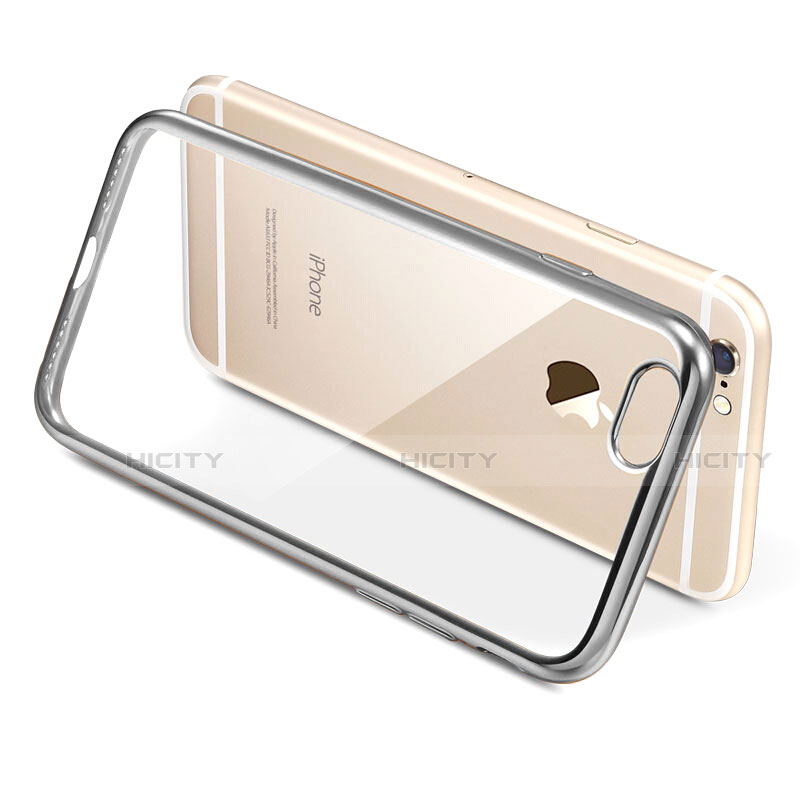 Housse Ultra Fine TPU Souple Transparente T21 pour Apple iPhone SE3 (2022) Argent Plus