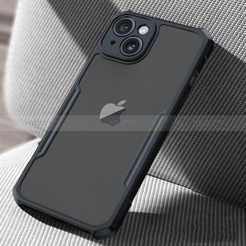 Housse Ultra Fine TPU Souple Transparente XD1 pour Apple iPhone 13 Noir Plus