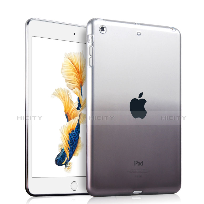 Housse Ultra Fine Transparente Souple Degrade pour Apple iPad Air Gris Plus