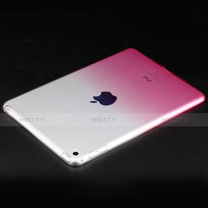 Housse Ultra Fine Transparente Souple Degrade pour Apple iPad Mini 4 Rose Plus