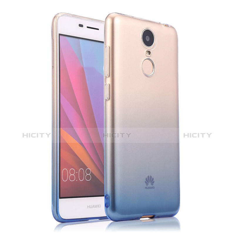 Housse Ultra Fine Transparente Souple Degrade pour Huawei Enjoy 6 Bleu Plus