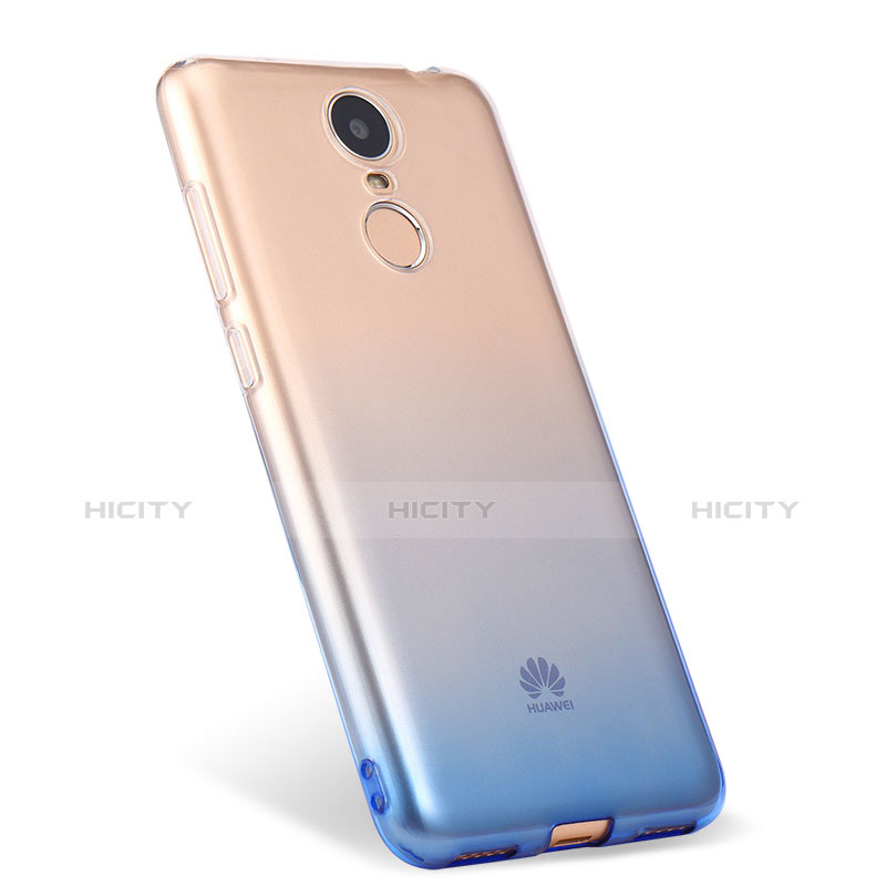 Housse Ultra Fine Transparente Souple Degrade pour Huawei Enjoy 6 Bleu Plus
