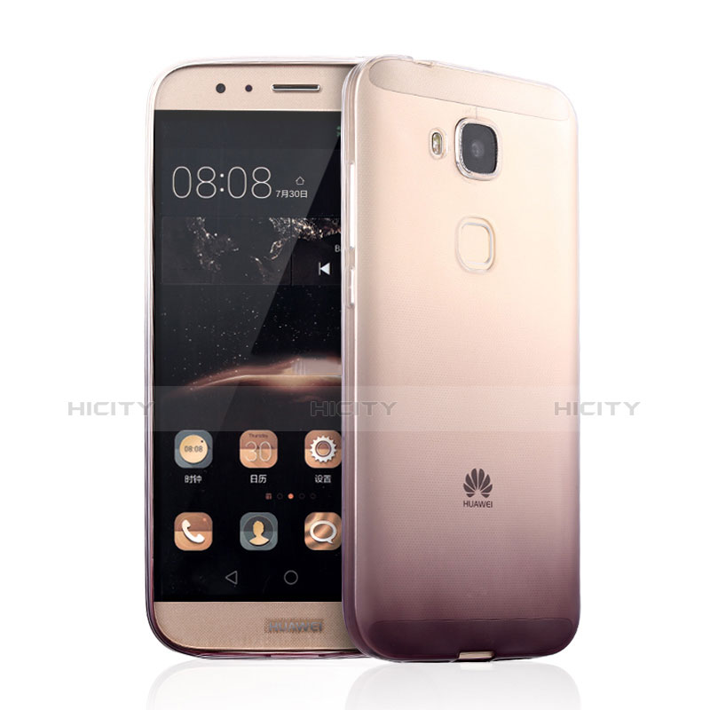Housse Ultra Fine Transparente Souple Degrade pour Huawei G7 Plus Marron Plus