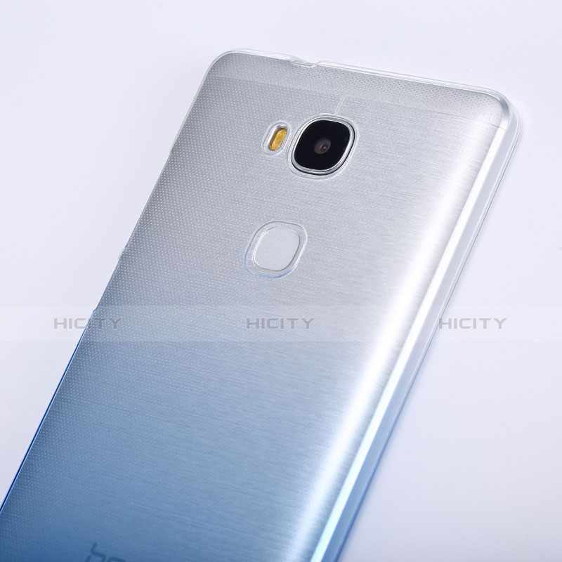 Housse Ultra Fine Transparente Souple Degrade pour Huawei GR5 Bleu Ciel Plus